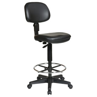 Office Star Products Work Smart Sculptured Vinyl Armless Drafting Chair