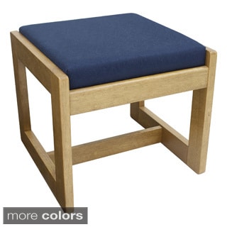Regency Seating Single Seat Wood/ Fabric Bench