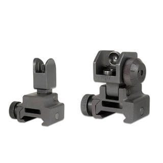 GMG AR15/M4 Front and Rear Flip-Up Sight Combo