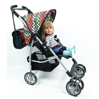 New York Doll Collection Swivel-wheel Doll Stroller