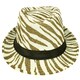 Faddism Striped Unisex Fashion Fedora Hat