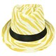 Faddism Striped Unisex Fashion Fedora Hat