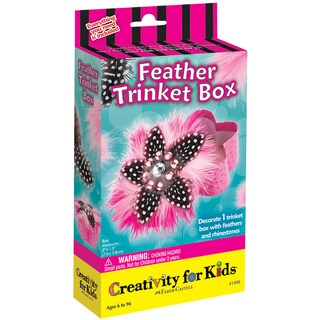 Creativity For Kids Activity Kits-Feather Trinket Box (makes 1)
