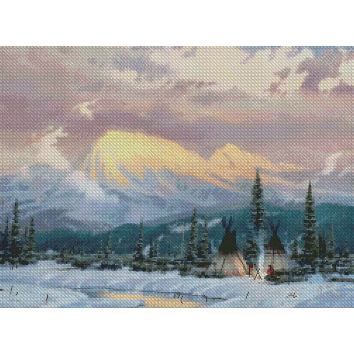Lingering Dusk Counted Cross Stitch Kit