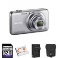 Sony Cyber-Shot DSC-WX70 16.2 MP Silver Digital Camera 32GB Bundle