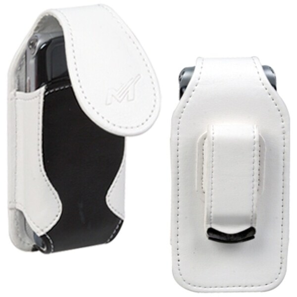 INSTEN Black/ White Vertical Pouch for Sony Ericsson W350/ W350i
