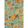 Hand Tufted Leighton Blue Wool Rug (7'6 x 9'6)