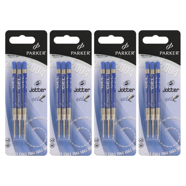 Parker Ballpoint Gel Pen Refills Gel Ink Blue Ink Medium Point
