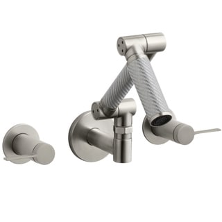 Kohler Karbon Wall-mount Silver Tubed Lavatory Faucet Trim