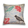 18-inch Sally Watercolor Bird Pillow