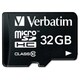 Verbatim 32GB Premium microSDHC Memory Card with Adapter, UHS-I Class