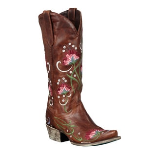 Cara Anne Women's Floral Embroidered Cowboy Boots