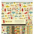 Boy Crazy Paper & Accessories Kit 12"X12"-