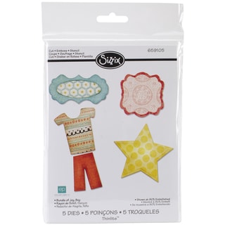 Sizzix Thinlits Dies 5/Pkg-Bundly Of Joy Boy