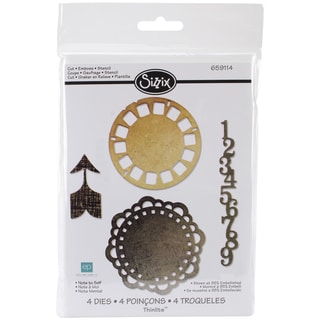 Sizzix Thinlits Dies 4/Pkg-Note To Self