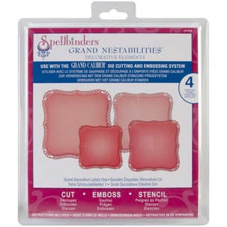 Spellbinders Grand Calibur Nestabilities Dies-Decorative Labels 1