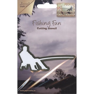 Joy! Craft Cut & Emboss Dies-Fishing Fun/Fisherman Sitting 2"X3.25"