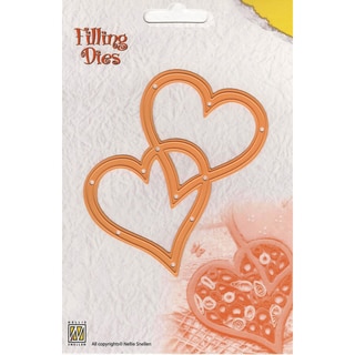 Nellie's Choice Filling Dies-2 Hearts 3.5"X4"
