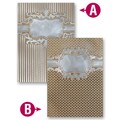 Spellbinders M-Bossabilities A4 Card Embossing Folder-Framed Petite Labels