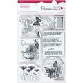 Papermania Cling Urban Stamps 5"X7"-Botanical Print