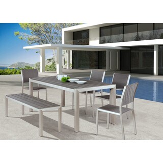 Zuo Modern Metropolitan Brushed Aluminum Dining Chair