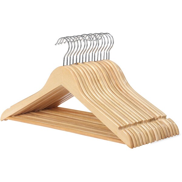 Whitmor 602671516 Natural Wood Suit Hangers (16pack) 15363969
