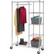 Whitmor Chrome 4-shelf Rolling Garment Rack