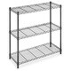 Whitmor Black Supreme Small 3-tier Shelving Unit