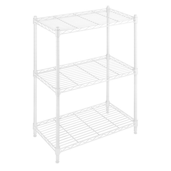 Whitmor Supreme Small White 3-tier Shelving Unit