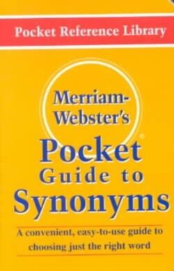 Merriam-Webster's Pocket Guide to Synonyms (Paperback)