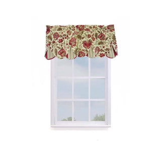 Waverly Imperial Dress Floral w/Stripe Valance