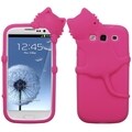 BasAcc Hot Pink Cat Peeking Case for Samsung Galaxy S III/ S 3 i9300