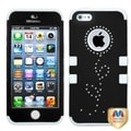 BasAcc Black/ White TUFF Hybrid Protector Case for Apple iPhone 5