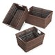 Whitmor Java Rattique Storage Baskets (Set of 3)