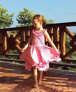 Me Me Me Girl's Pink Ruffle Sleeveless Dress