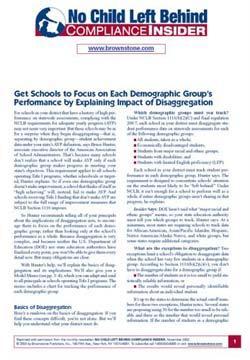 No Child Left Behind Compliance Insider, 12 issues for 1 year(s)