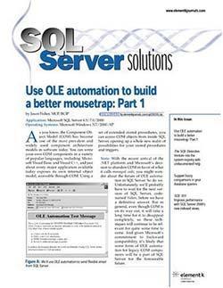SQL Server Solutions, 12 issues for 1 year(s)