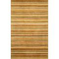 Hand-tufted Stripes Gold Wool Rug (8' x 10')