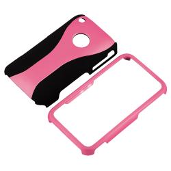 Pink/ Black Cup Shape Case/ Screen Protector for Apple iPhone 3G/ 3GS