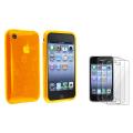 Clear White Flower TPU Case/ Screen Protector for Apple iPhone 3G/ 3GS