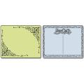 Sizzix Textured Impressions Embossing Folders 2/Pkg-Flourish & Postcard