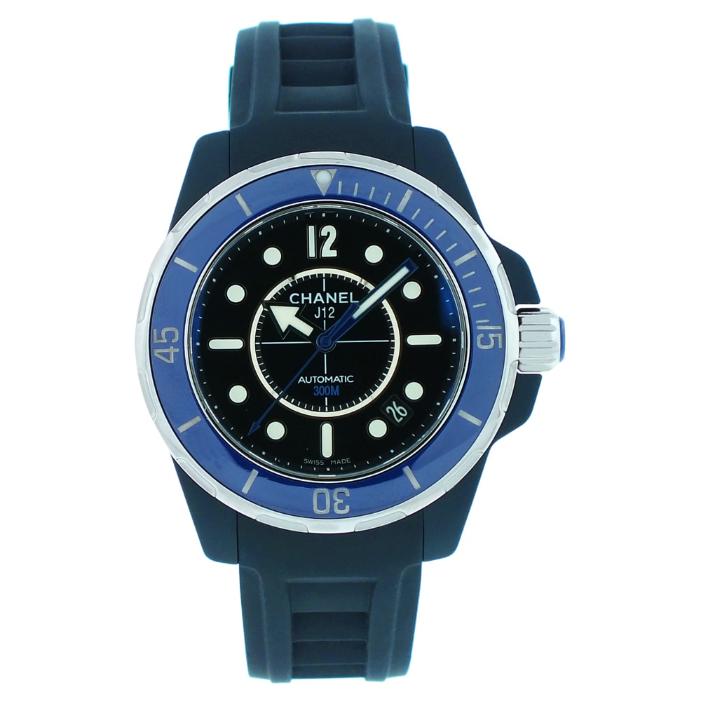 Chanel Men's J12 Blue Rubber Watch