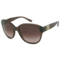 Chloe Women's Brown Striped Fashion Sunglasses