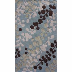 Hand-tufted Alexa Evo Vineyard Grey Rug (8'6 x 11'6)