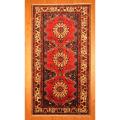 Persian Hand-knotted Tribal Bakhtiari Red/ Ivory Wool Rug (5'5 x 10'2)