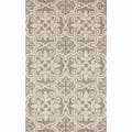 Handmade Spanish Tiles Beige Wool Rug (7'6 x 9'6)