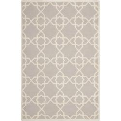 Moroccan Dhurrie Grey/ Ivory Wool Rug (8' x 10')