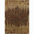Hand-tufted Bajrang Floral Brown Wool Rug (9' x 13')