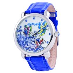 Ed Hardy Women's Blue Garden Watch