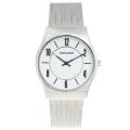Monument Women's Silvertone Mesh Strap Analog Watch